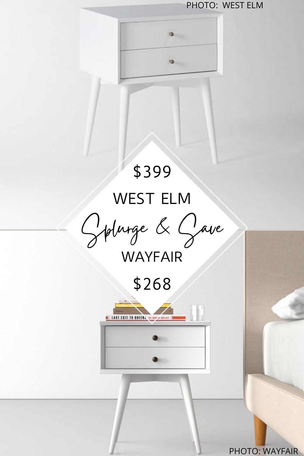 Wayfair mid 2024 century nightstand